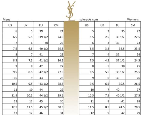 Louis Vuitton Shoe Size Charts 